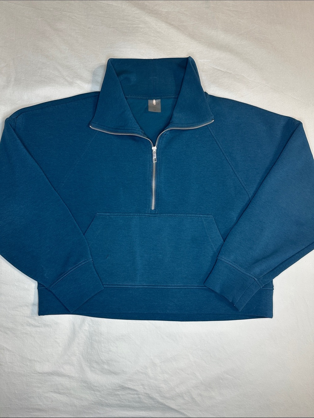 CALIA by Carrie Underwood Teal Half-Zip Cowl Sweater - M